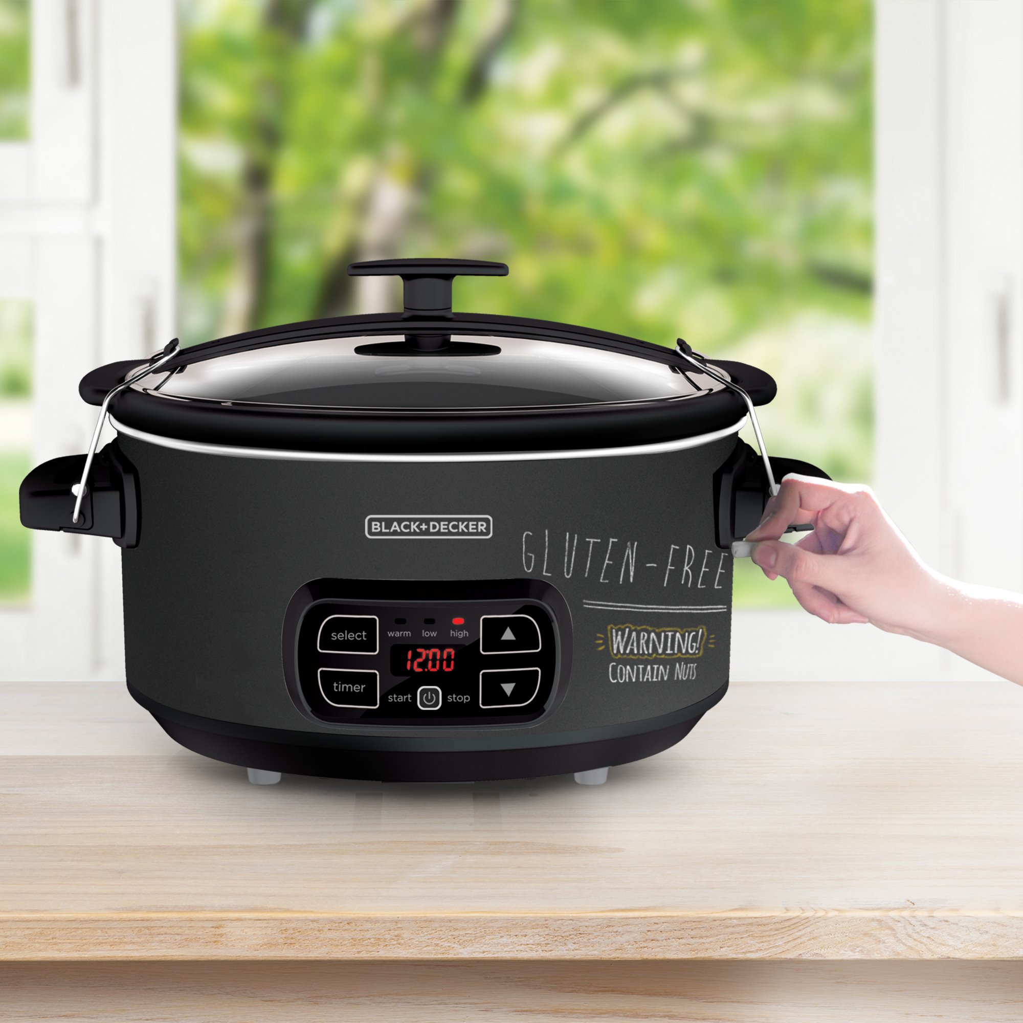 7 Quart Digital Slow Cooker Chalkboard